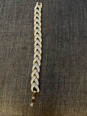 Talbots Silver Braided Link Bracelet